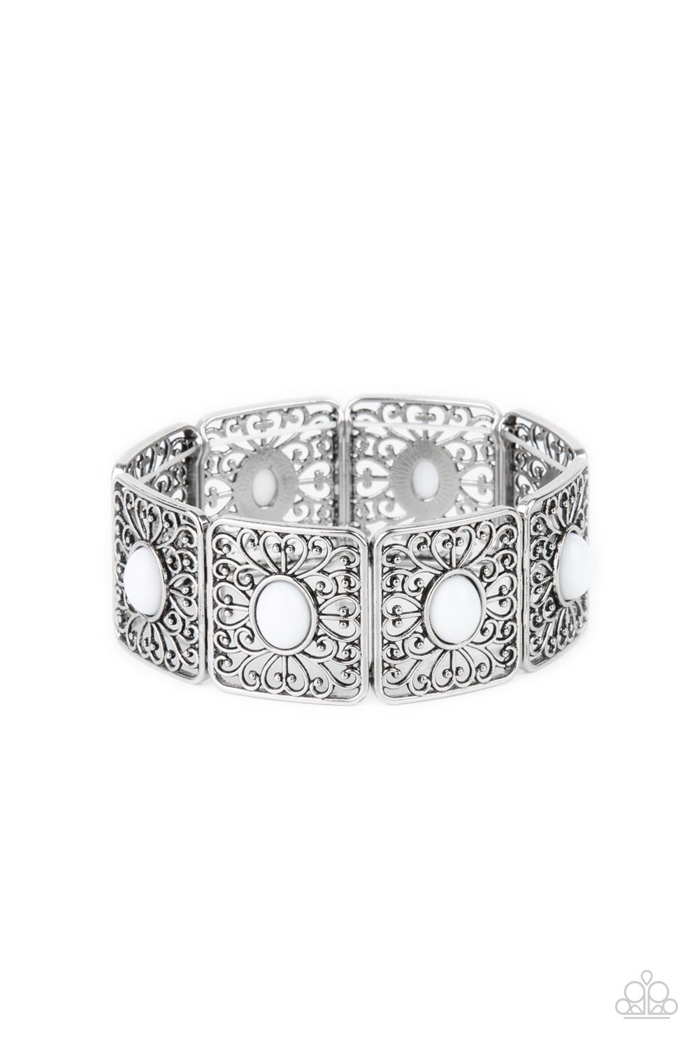 Cakewalk Dancing - White Paparazzi Accessories