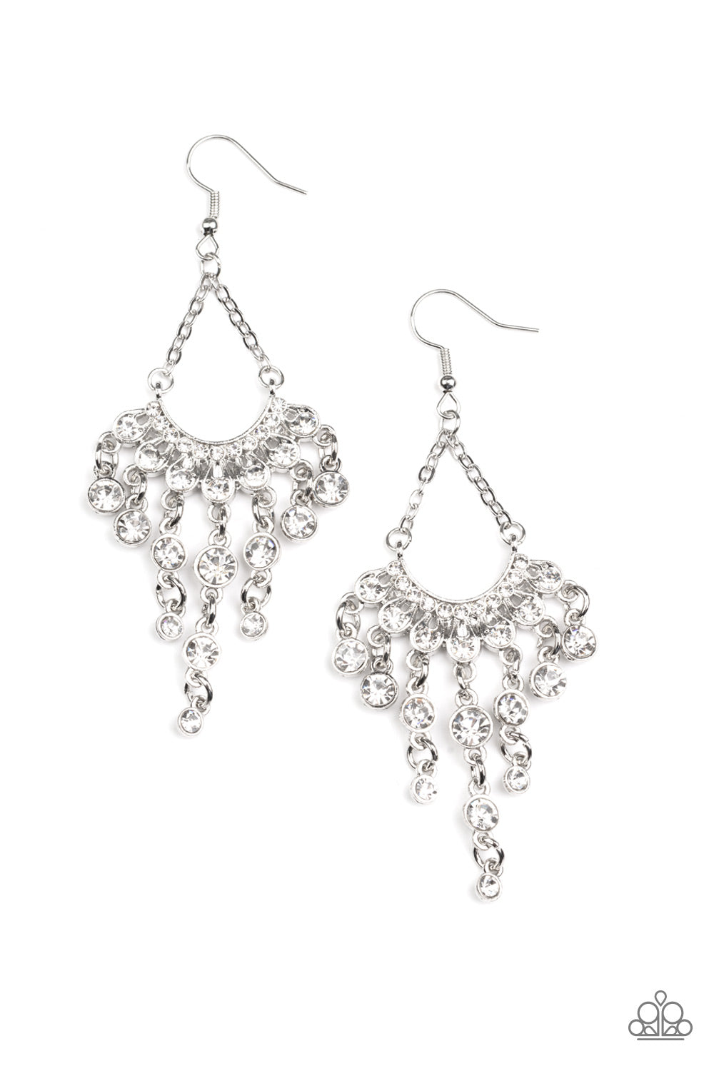 Commanding Candescence - White Paparazzi Accessories