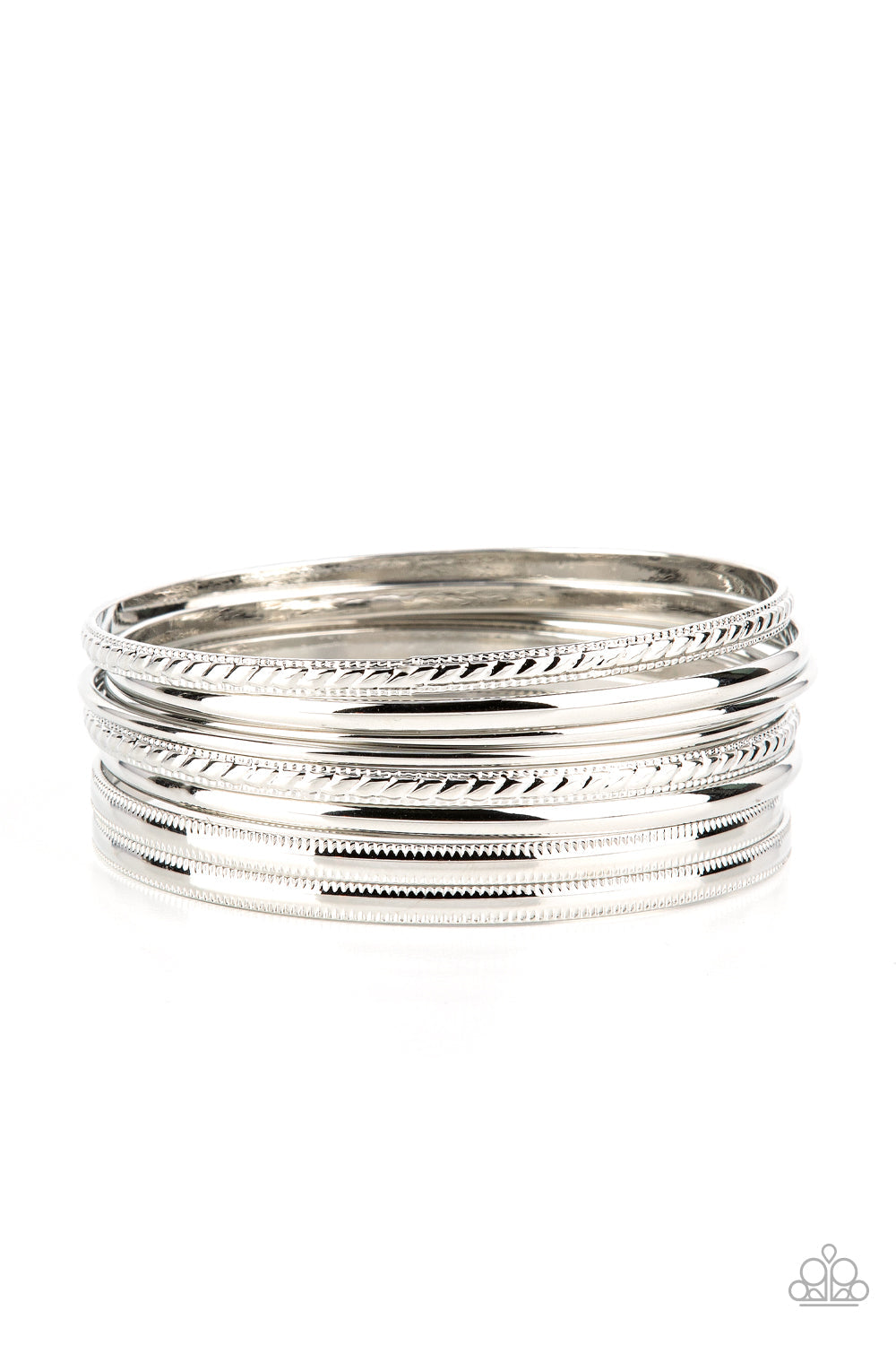 Stackable Shimmer - Silver Paparazzi Accessories