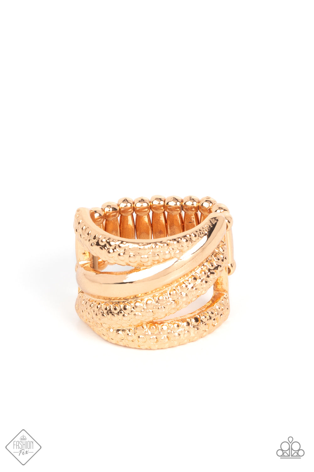 Contemporary Convergence - Gold Paparazzi Accessories
