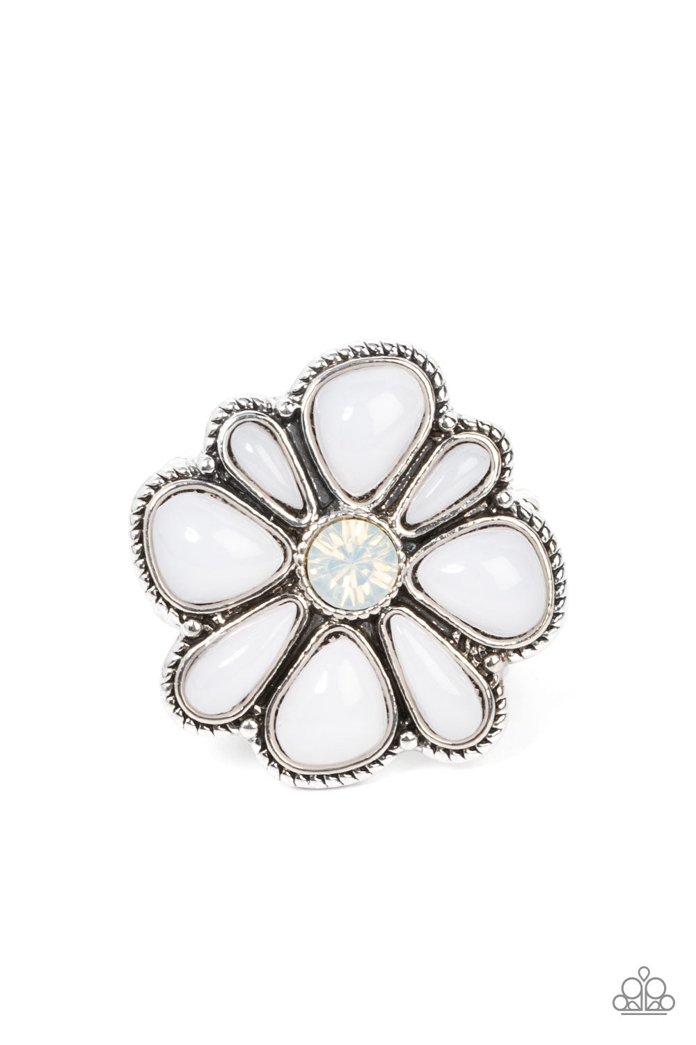 Meadow Mystique - White Paparazzi Accessories