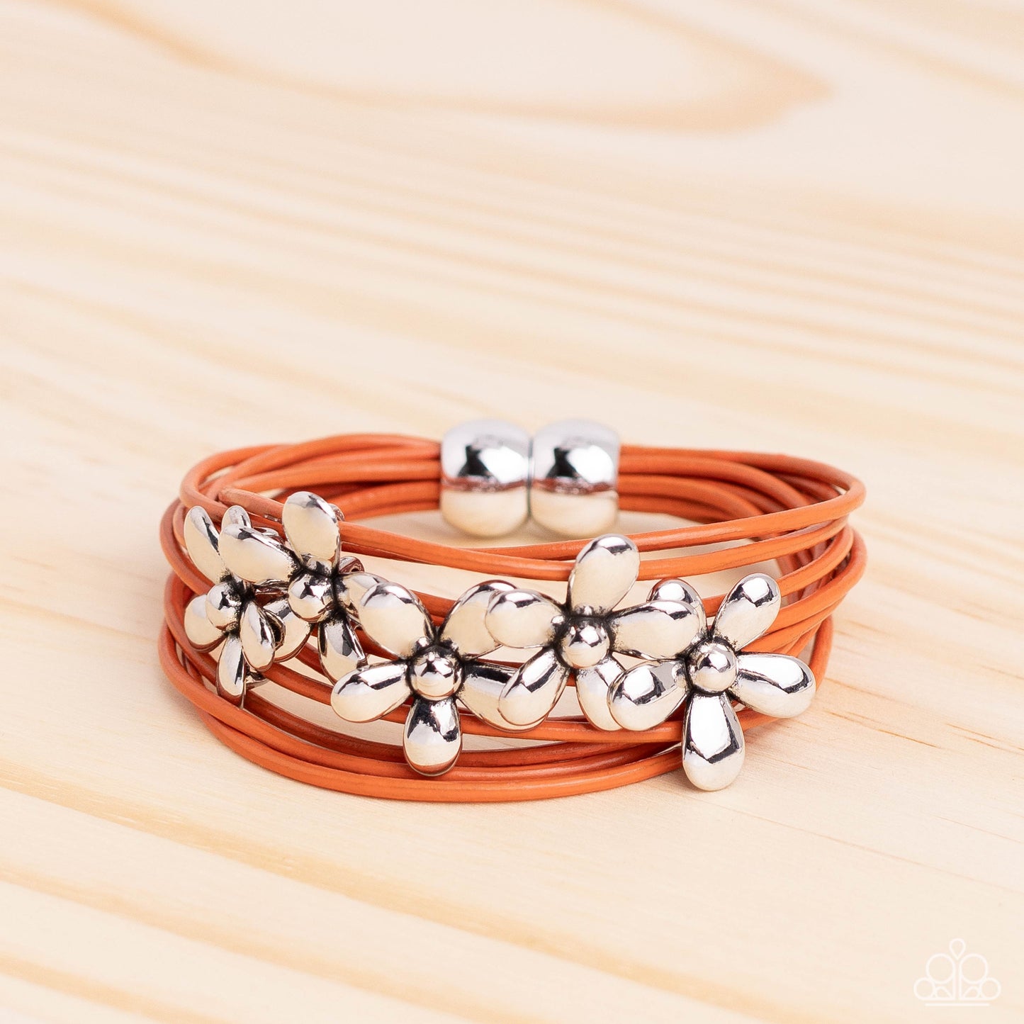 Here Comes the BLOOM - Orange Paparazzi Accessories