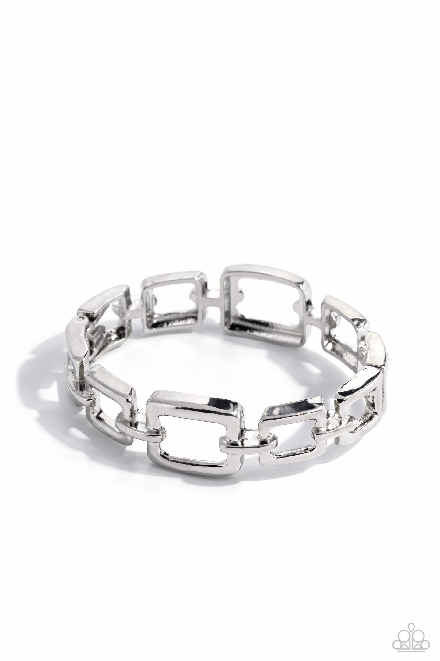 Square Inch - Silver Paparazzi Accessories