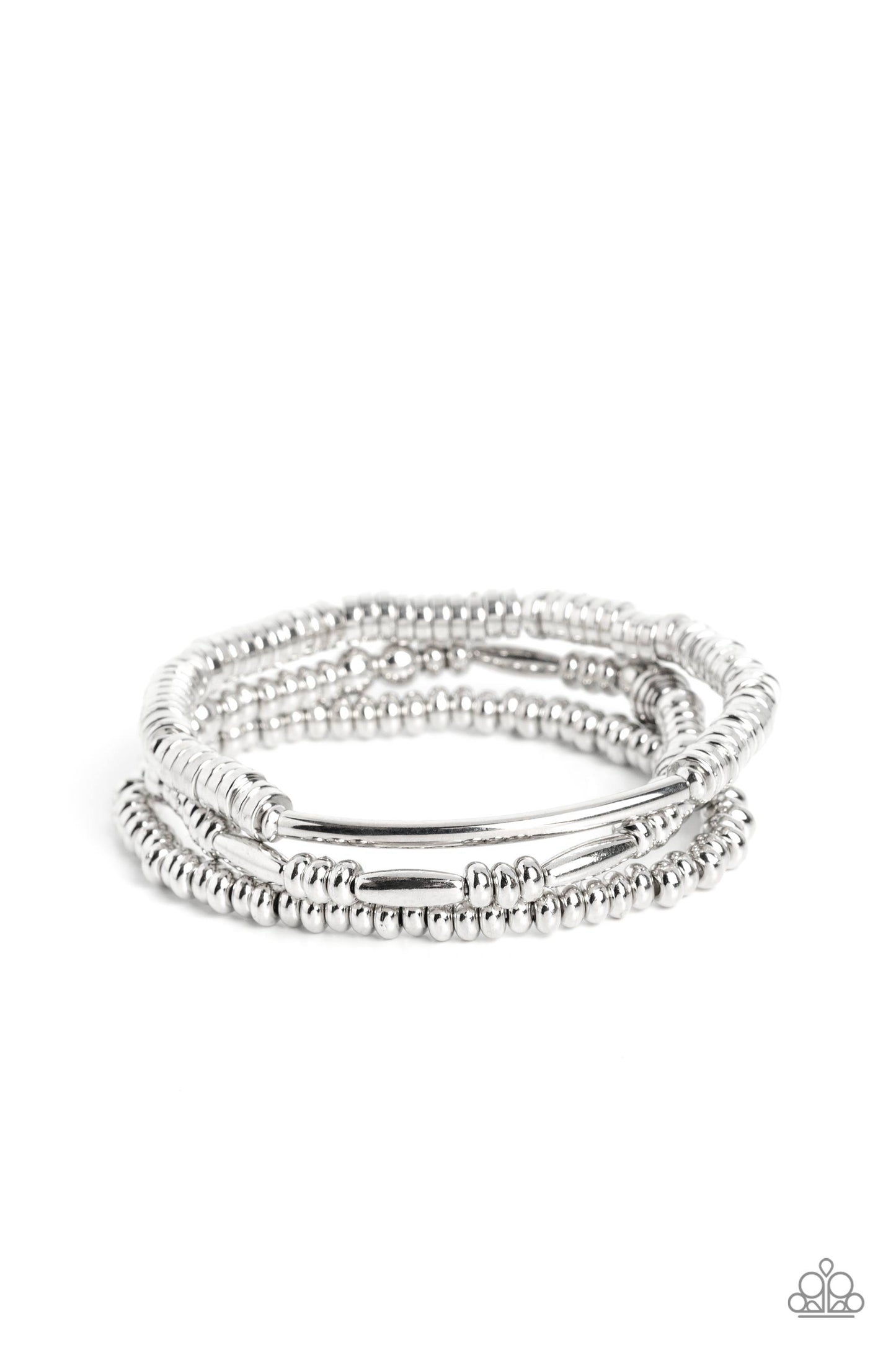 Monochromatic Medley - Silver Paparazzi Accessories