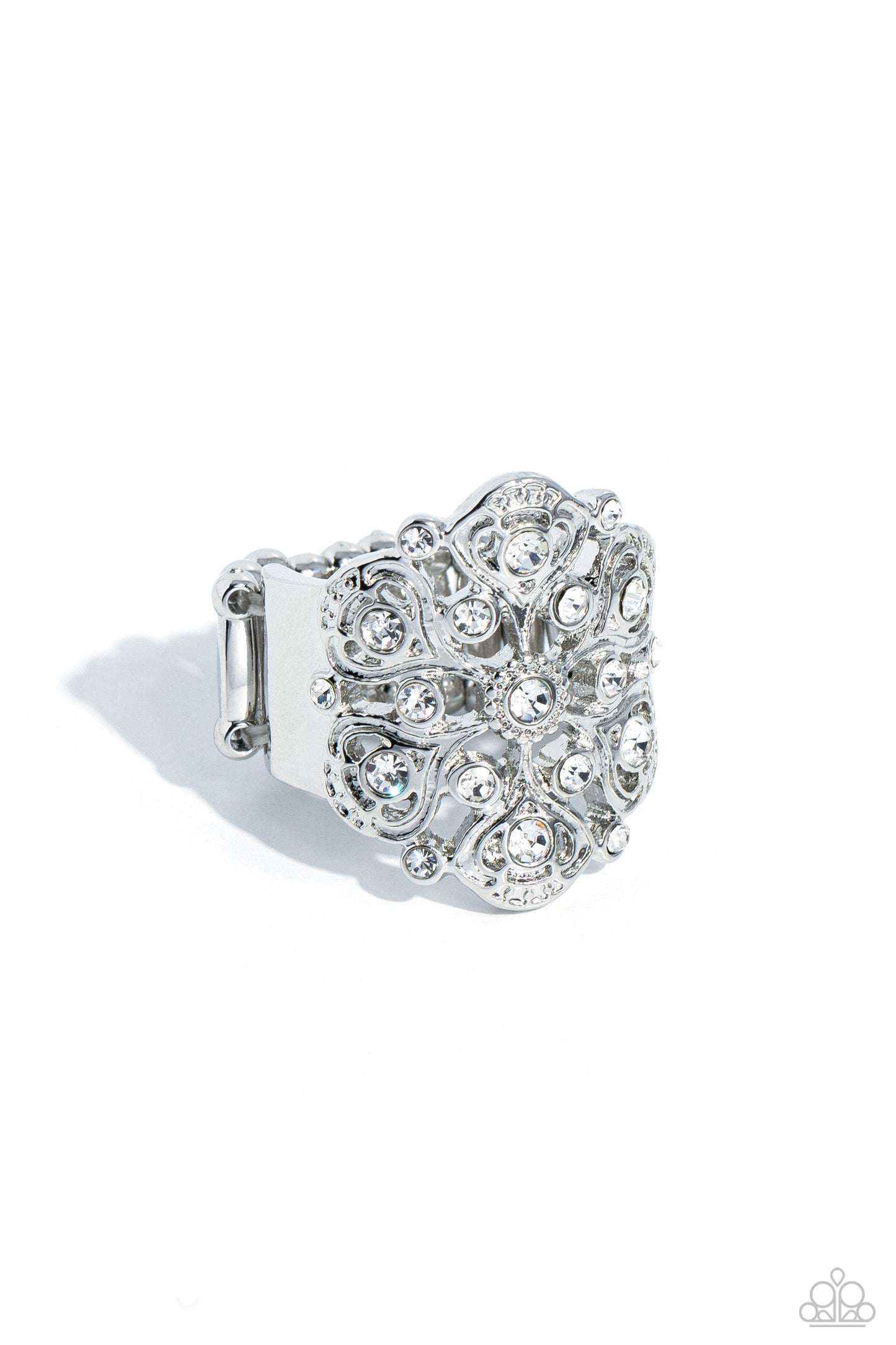 Intricate Influence - White Paparazzi Accessories