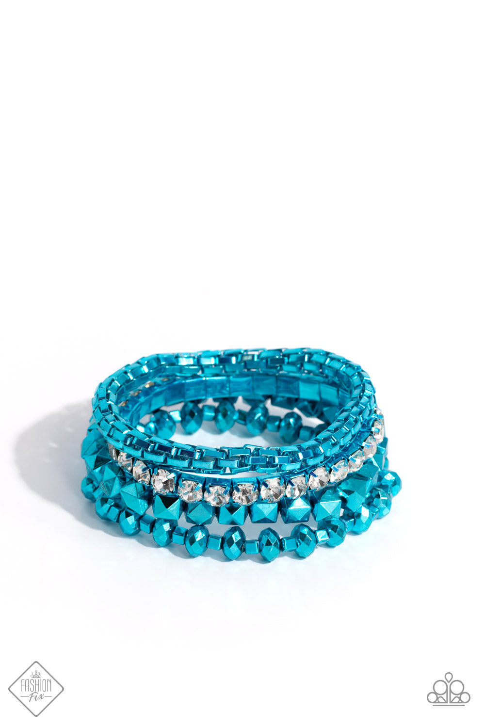 Punk Pattern - Blue Paparazzi Accessories