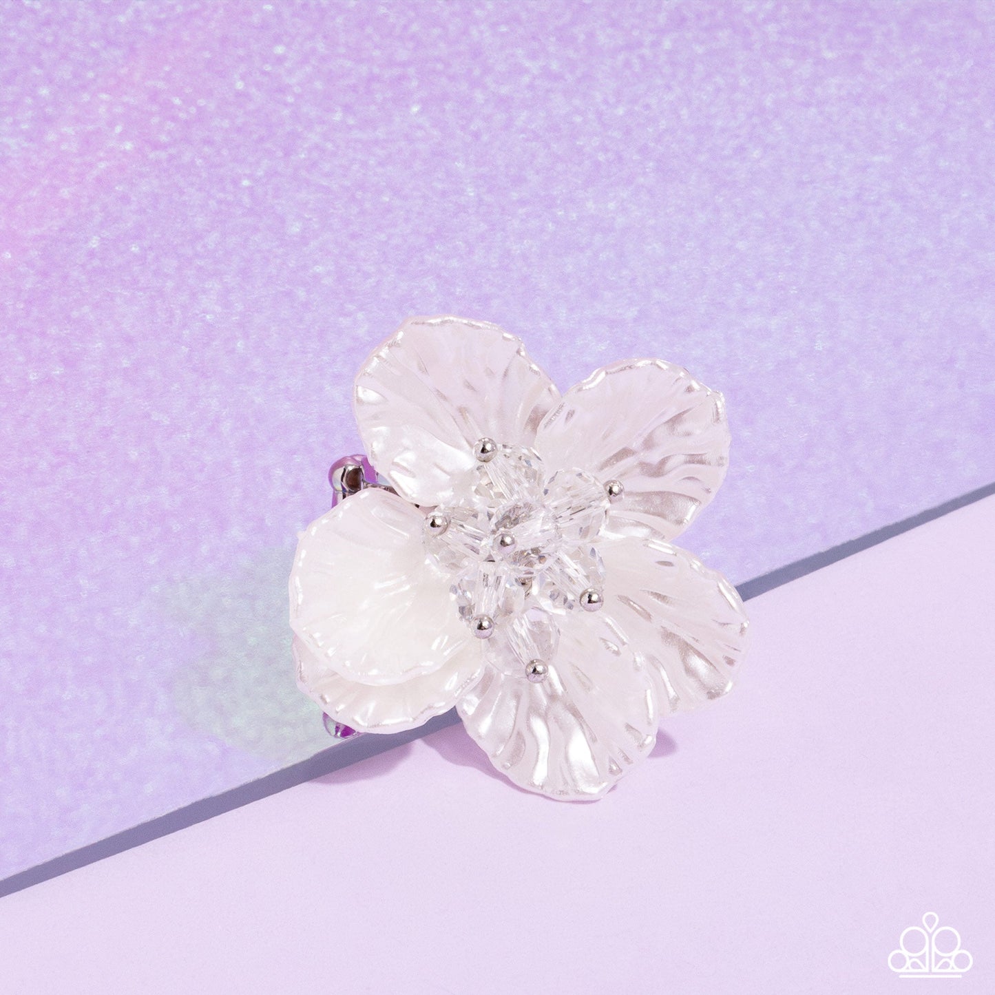 Petal Pact - White Paparazzi Accessories