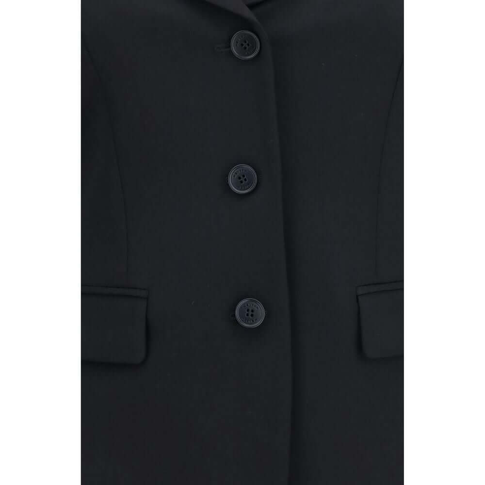 Alexander McQueen Black Wool Oves Aries Full-Length Jacket