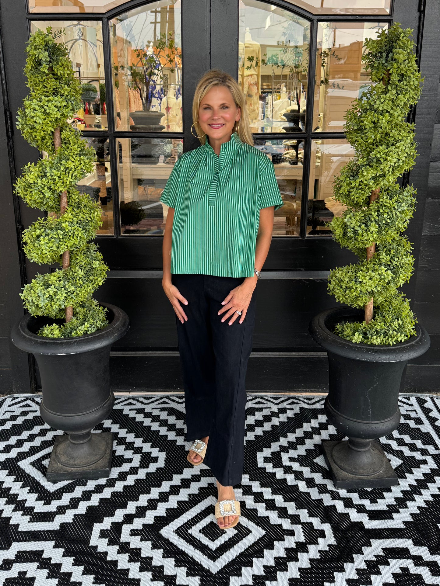 Ellowen Top - Kelly Green