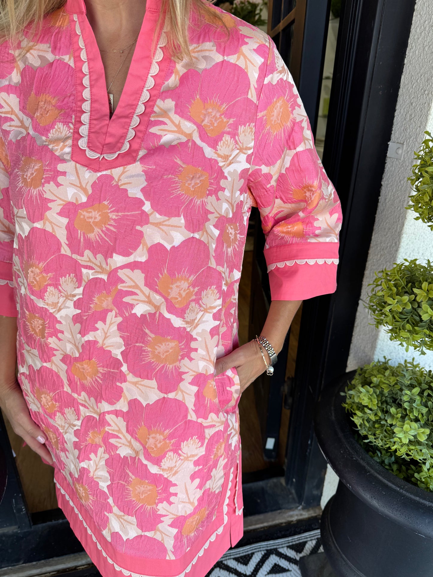 Vivy Dress - Flamingo