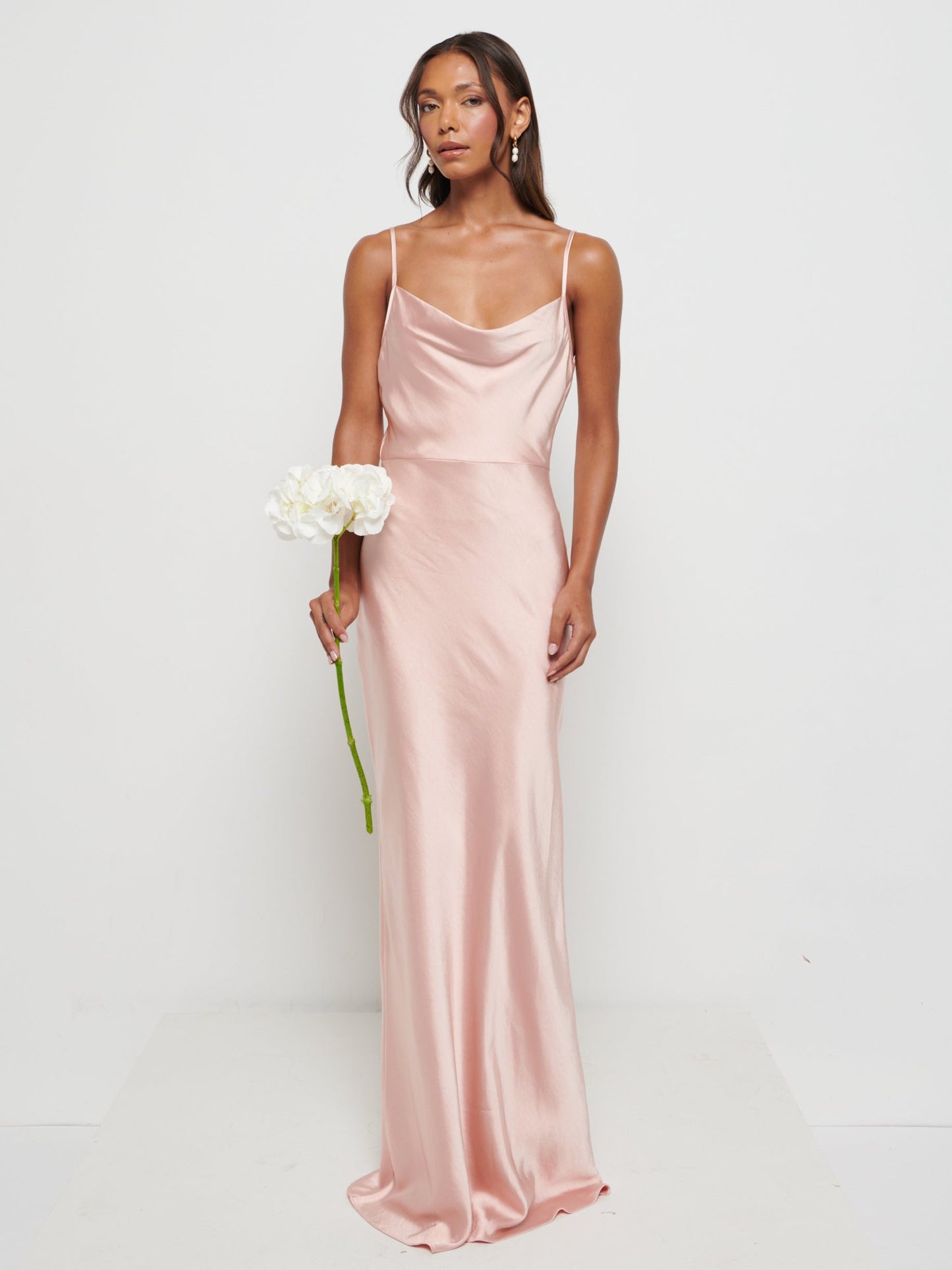 Keisha Maxi Bridesmaid Dress - Matte True Blush
