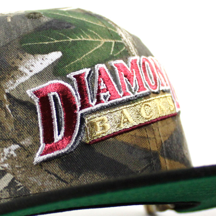 Arizona Diamondbacks 1998 Inaugural Season New Era 59Fifty Fitted Hat (RealTree Camo Black Green Under Brim)