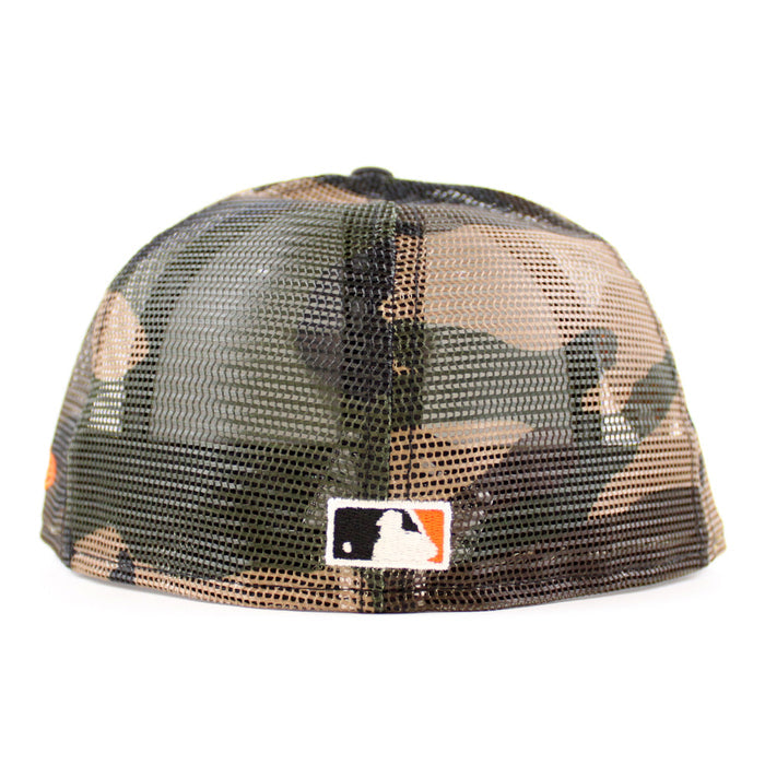 Arizona Diamondbacks 1998 Inaugural Season New Era 59Fifty Fitted Hat (White WoodLand Orange Under Brim)