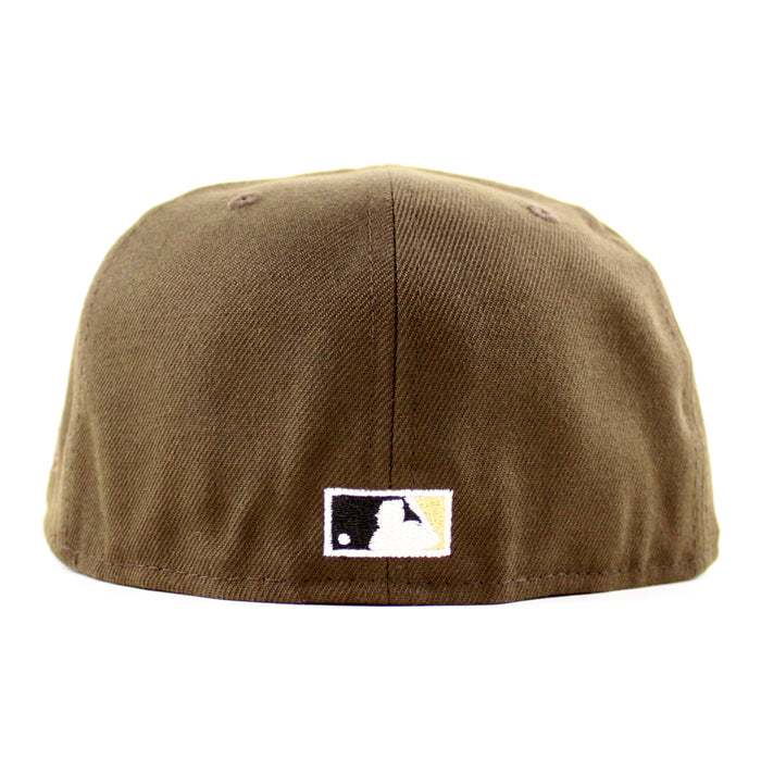 Arizona Diamondbacks Upside Down 1998 Inaugural Season New Era 59Fifty Fitted Hat (Walnut Chrome White Gray Under Brim)