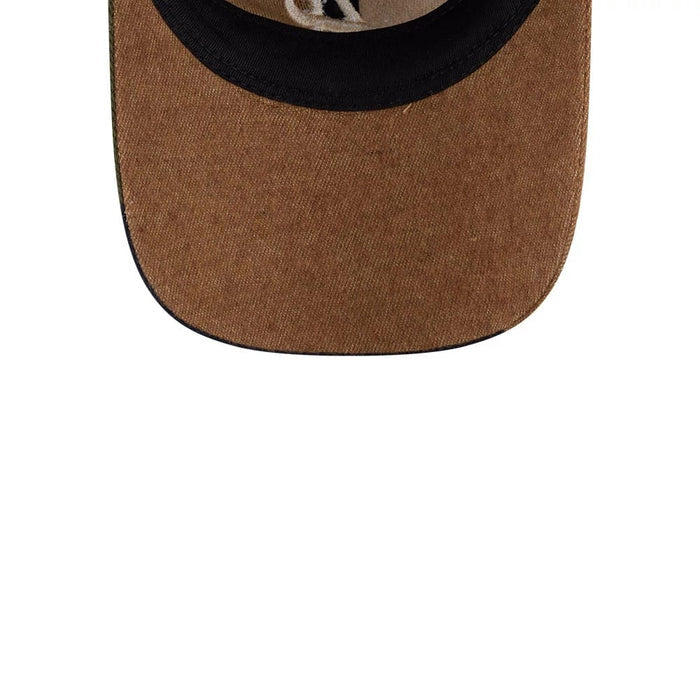 This is a Atlanta Braves MLB Patchwork Open Brown 9TWENTY Adjustable Cap 7