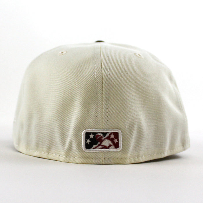 BIRMINGHAM BARONS Southern League New Era 59Fifty Fitted Hat (Chrome White Black Green Under Brim)