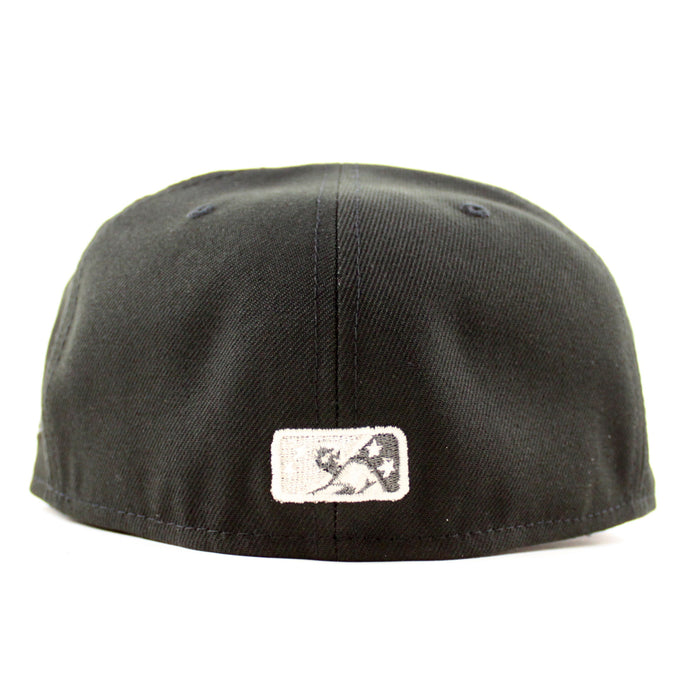 BIRMINGHAM BARONS Upside Down Logo Southern League New Era 59Fifty Fitted Hat (Black Gray Under Brim)