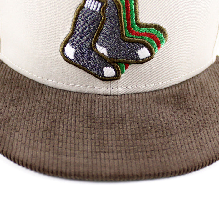 Boston Red Sox 1999 All Star Game New Era 59Fifty Fitted Hat (Stone Walnut Green Under Brim)