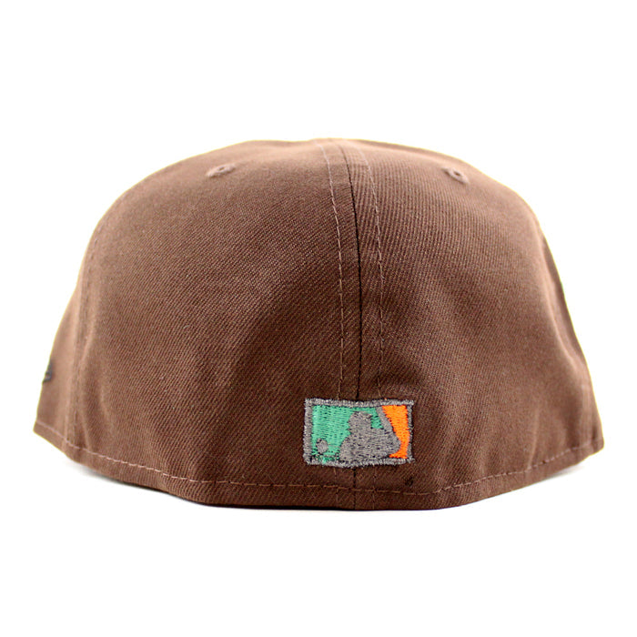 Boston Red Sox 2018 WORLD SERIES New Era 59Fifty Fitted Hat (BURNT WOOD WALNUT EMERALD GREEN )