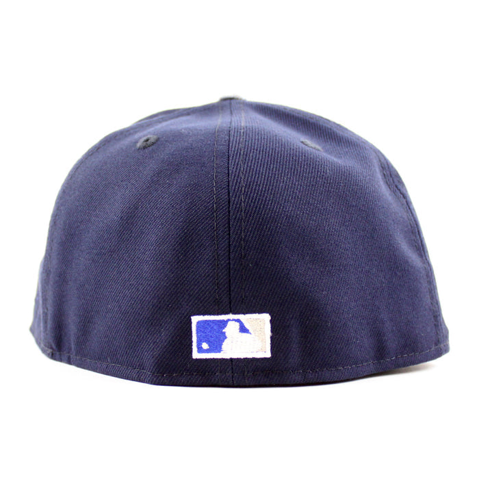 Brooklyn Dodgers 1942 All Star Game 59Fifty New Era Fitted Hat (Navy Blue Gray Metallic Green Under Brim)