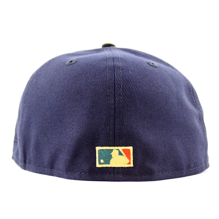 Brooklyn Dodgers 1955 World Series 59Fifty New Era Fitted Hat (Night Shift Navy Black Green Under Brim)