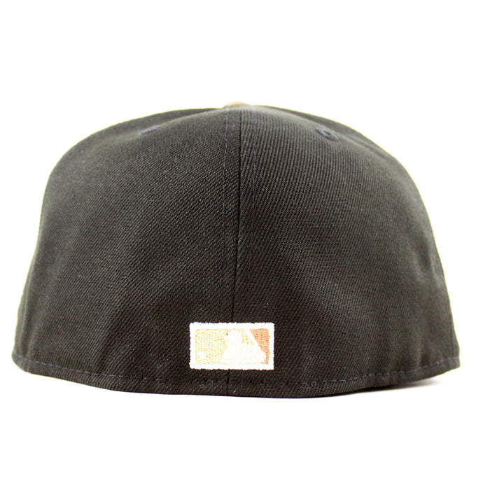 Brooklyn Dodgers 50th Anniversary 59Fifty New Era Fitted Hat (Black Walnut Gray Under Brim)