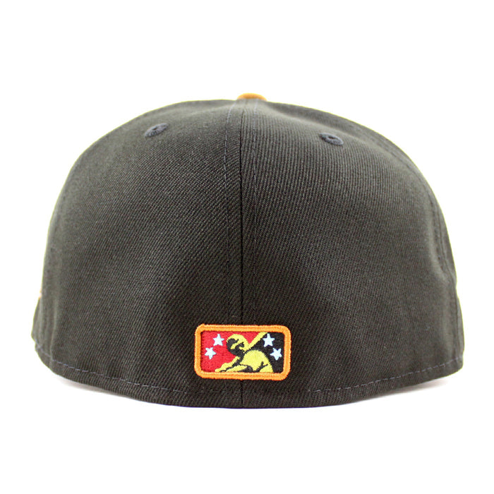 BUFFALO BISONS 30 SEASONS New Era 59Fifty Fitted Hat (BLACK TOASTED PEANUT POLY VEGAS GOLD Under Brim)