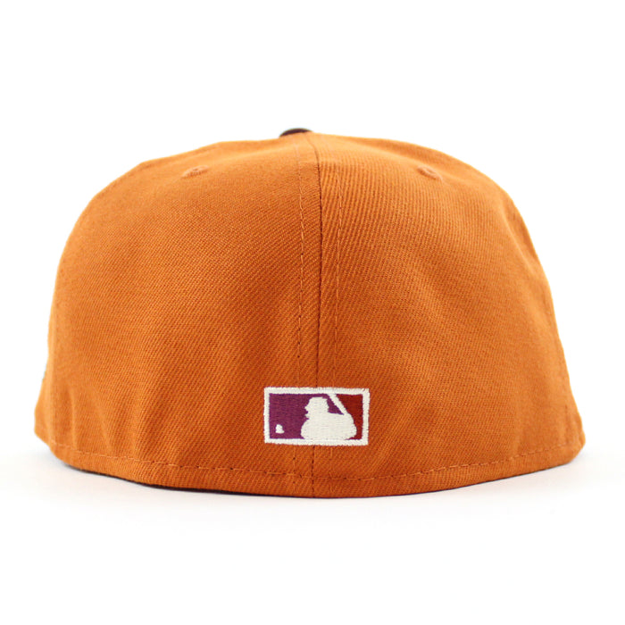 Chicago White Sox ALL STAR YEARS New Era Fitted 59Fifty Hat (Fight Orange MAROON KHAKI Brim)