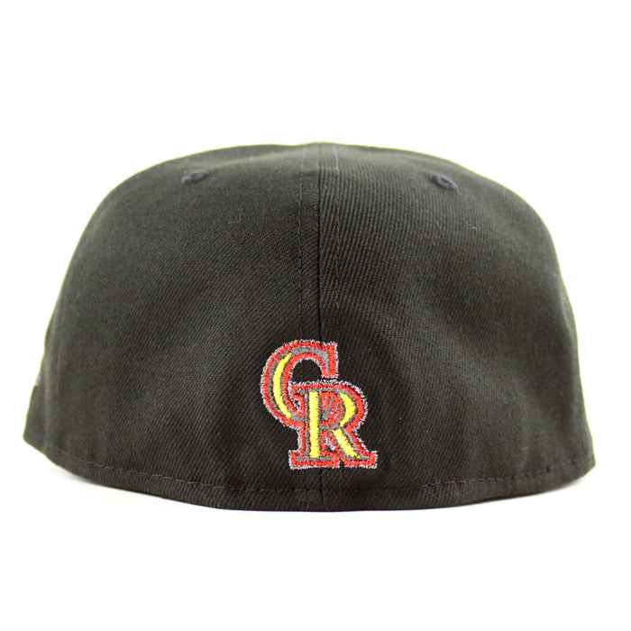 Colorado Rockies 20th Anniversary New Era 59Fifty Fitted Hat (Black Chrome White Gray Under Brim)