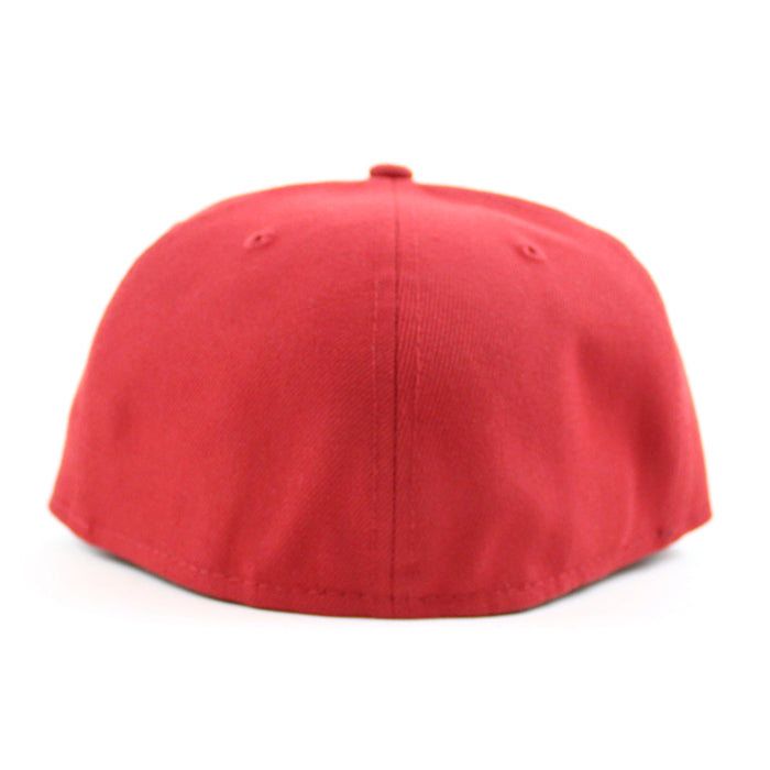 Day of the Dead SUGAR SKULL 59Fifty New Era Fitted Hat (Red Green Under Brim)