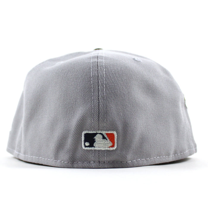 Detroit Tigers Mascot Comrica Park New Era 59Fifty Fitted Hat (Gray Navy Green Under Brim)