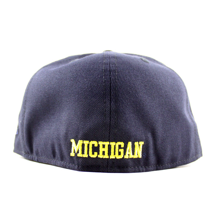 Detroit Tigers x Michigan Wolverines Michigan Patch New Era 59Fifty Fitted Hat (Navy Gray Under Brim)