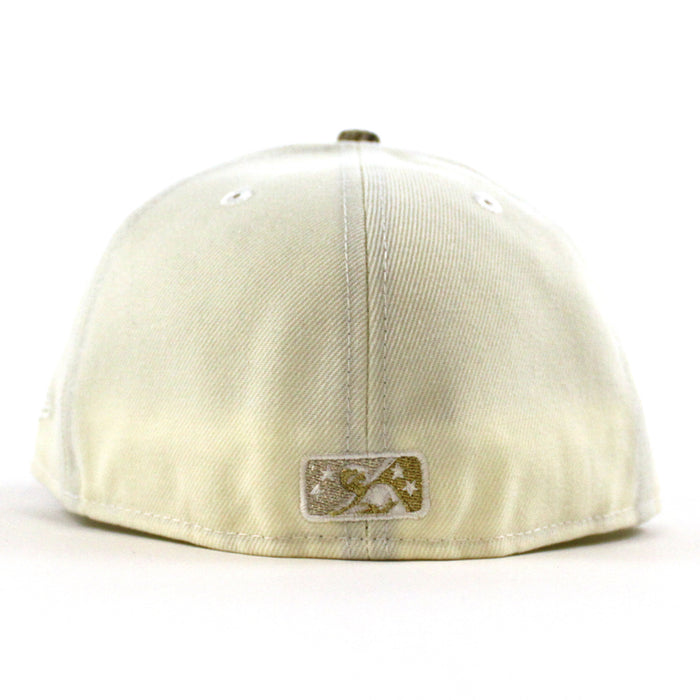 Fort Wayne Wizards New Era 59Fifty Fitted Hat (Chrome White Real Tree Camo Green Under Brim)
