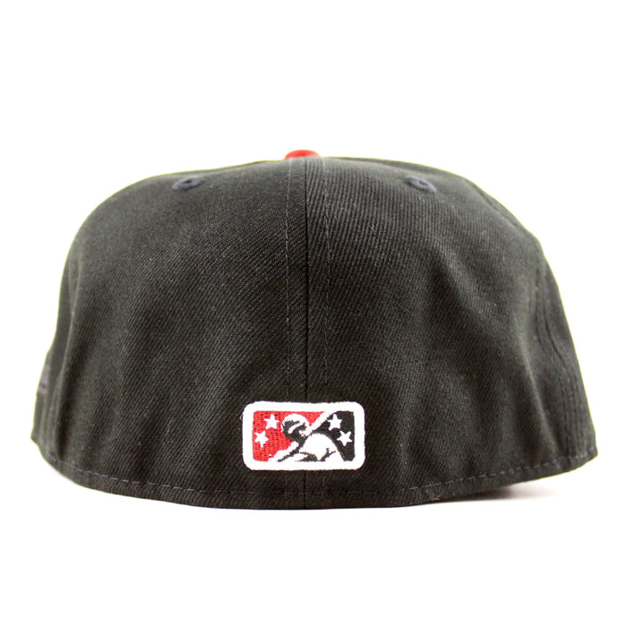 HARTFORD YARD GOATS All Star Bash New Era 59Fifty Fitted Hat (Black Scarlet Red Gray Under Brim)