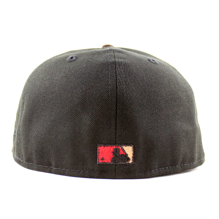 Houston Astros 20Th Anniversary New Era 59Fifty Fitted Hat (Black BurntWood Scarlet Under Brim)