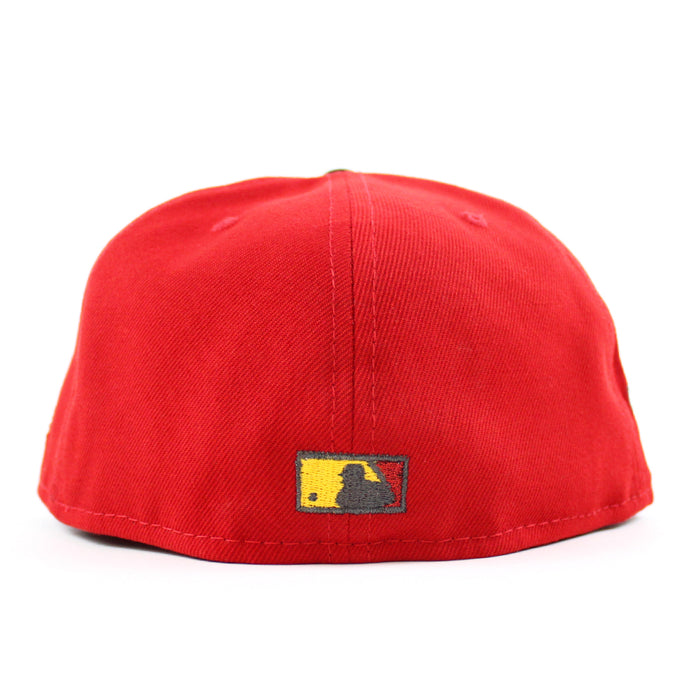 Houston Astros 40Th Anniversary New Era 59Fifty Fitted Hat (Scarlet Red Black Gray Under Brim)
