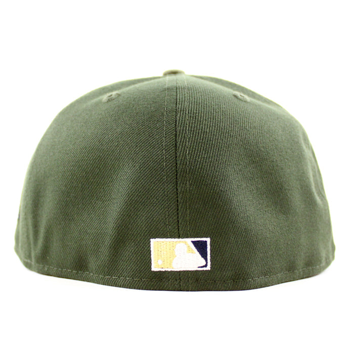 Houston Astros 45Th Anniversary New Era 59Fifty Fitted Hat (Seaweed Olive Khaki Under Brim)