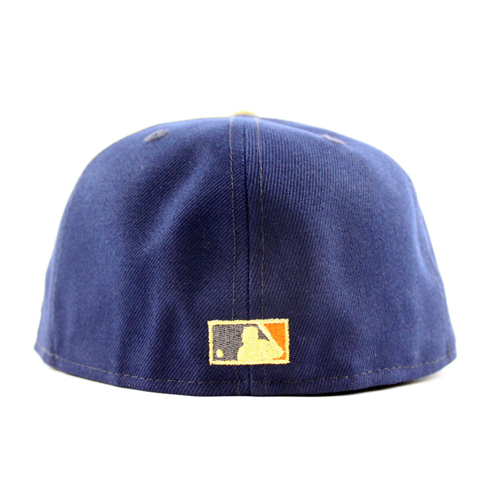 Houston Astros Astros patch New Era 59Fifty Fitted Hat (Oceanside Blue Vegas Gold Green Under Brim)