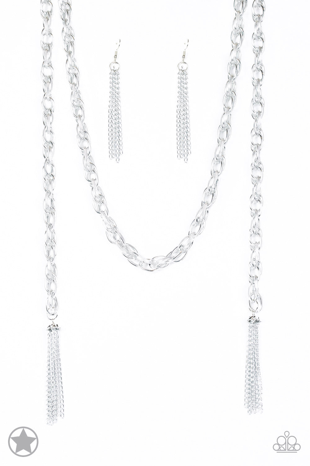 SCARFed for Attention - Silver Paparazzi Accessories