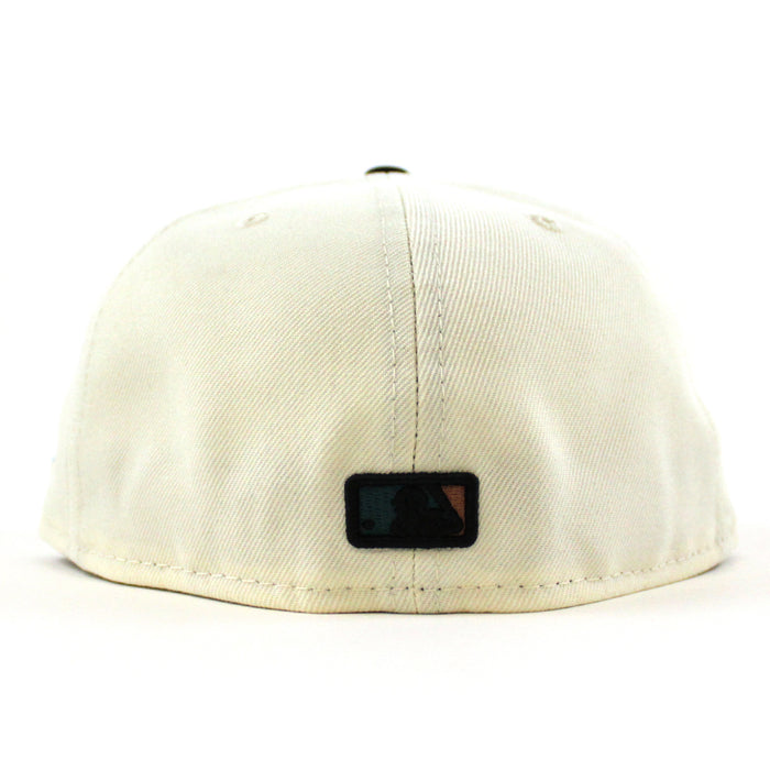 Los Angeles Dodgers 60th Anniversary Dodgers Stadium New Era 59Fifty Fitted Hat (CHROME WHITE BLACK AQUA Under Brim)