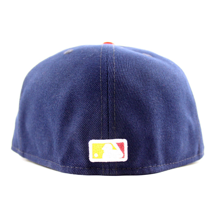 Los Twins Minnesota Twins Bomba Squad New Era 59Fifty Fitted Hat (Oceanside Scarlet Green Under Brim)