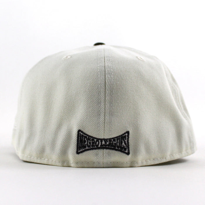 New York Cubans New Era 59Fifty Fitted Hat (Chrome White Black Green Under Brim)