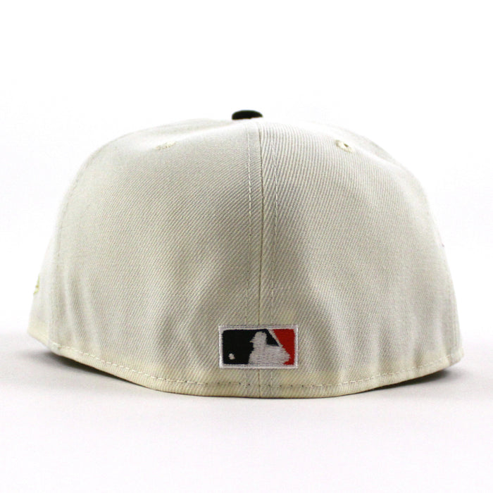 NEW YORK GIANTS 1942 All Star Game 59Fifty New Era Fitted Hat (Chrome White SeaWeed Green Gray Under Brim)