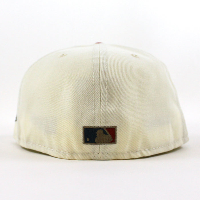 New York Mets 40TH Anniversary New Era 59Fifty Fitted Hat (CHROME WHITE PINOT RED PINE NEEDLE GREEN Under Brim)