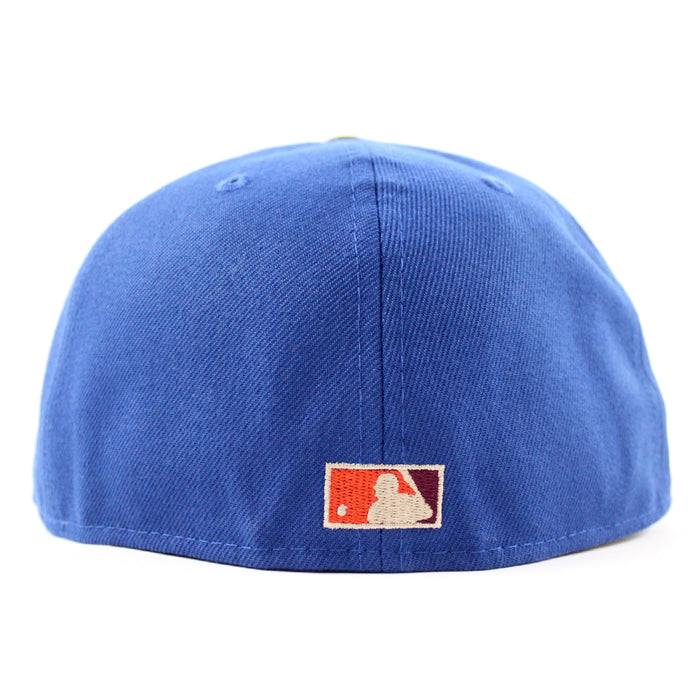 New York Mets 40TH ANNIVERSARY New Era 59Fifty Fitted Hat (Glow in the Dark SongBird Walnut Pinot Red Under Brim)