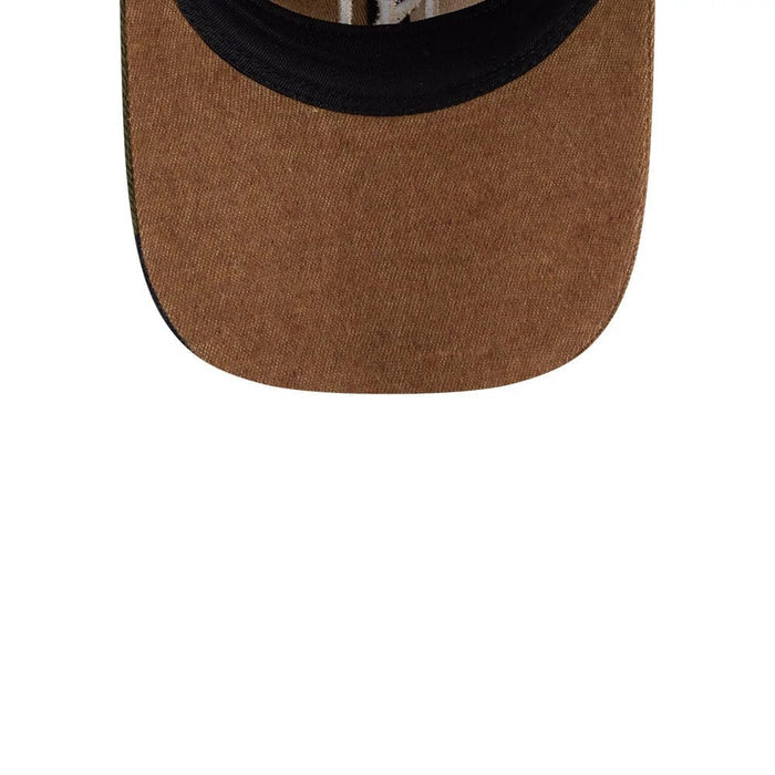 This is a New York Yankees MLB Patchwork Open Brown 9TWENTY Adjustable Cap 7