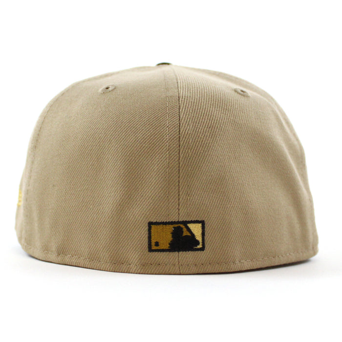 Oakland Athletics 1973 All Star Game New Era 59Fifty Fitted Hat (Camel Black Gray Under Brim)