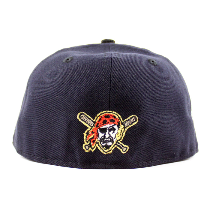 Pittsburgh Pirates EST 1887 59Fifty New Era Fitted Hat (Navy Corduroy Scarlet Red Under Brim)
