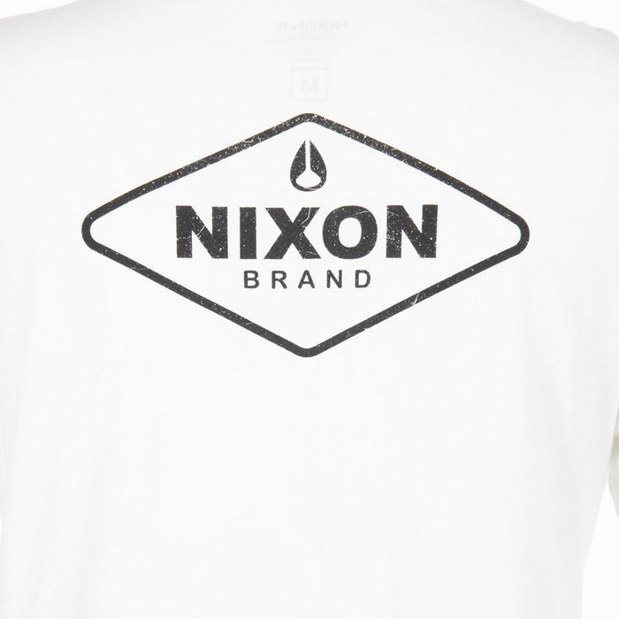 Polera Blanca Logo Espalda Nixon