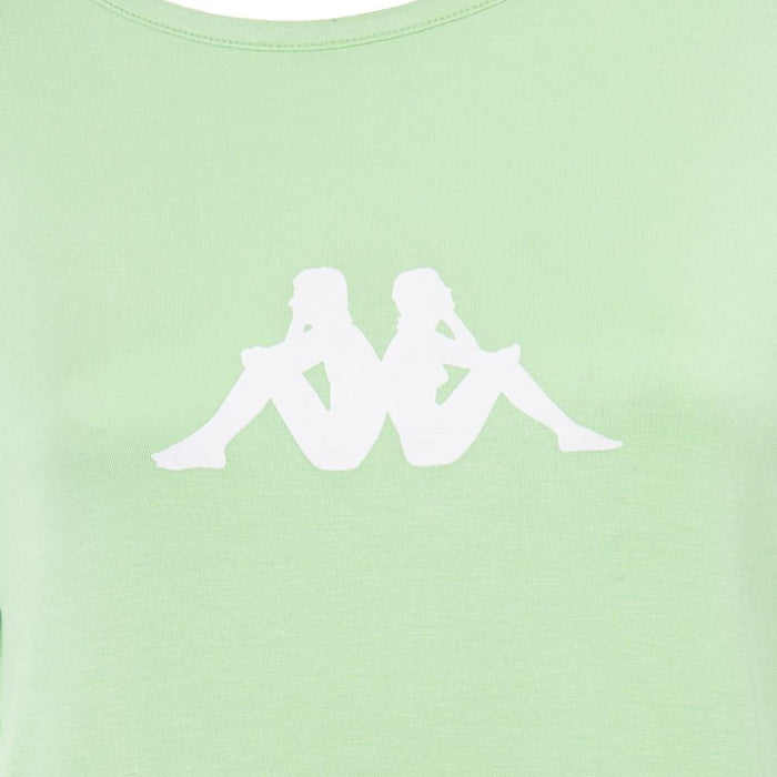 Polera Menta Logo Blanco